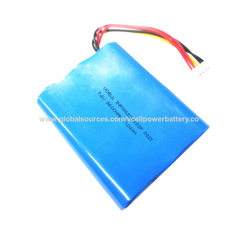 Wholesales 7.4v 9600mah 2s3p 18650 Lithium-ion Battery Pack For