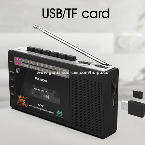 Lecteur cassette portable, lecteur de cassettes audio MP3 via USB, lecteur  de musique audio HiFi portable avec casque 3,5 mm pour convertisseur de