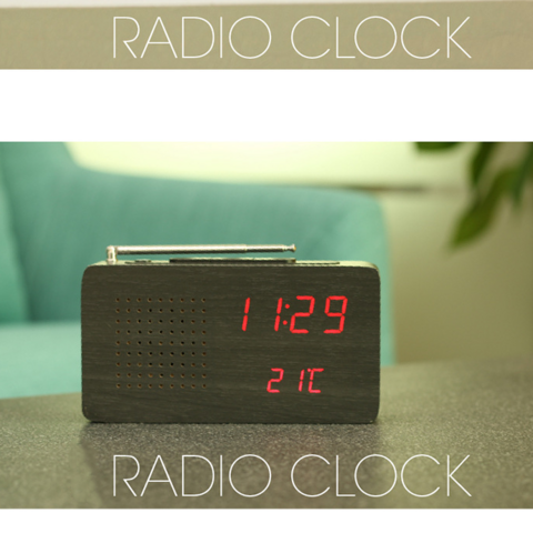 Horloge murale numérique avec télécommande 16.5 « Led Réveil numérique