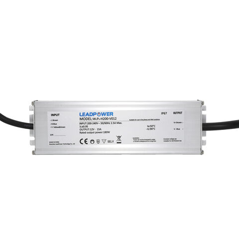 Transformateur étanche 12Vdc 100W - Alimentation LED 12V