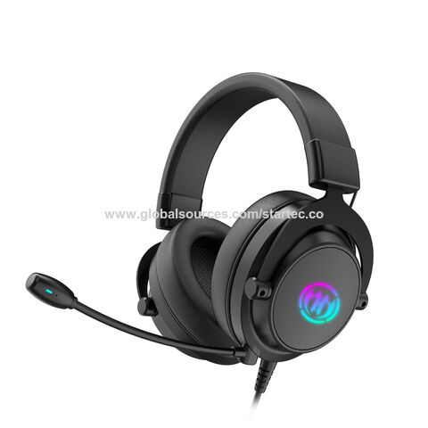 USB 3,5mm Kabelgebundenes Stereo Gaming Headset mit Mikrofon für PC/Laptop