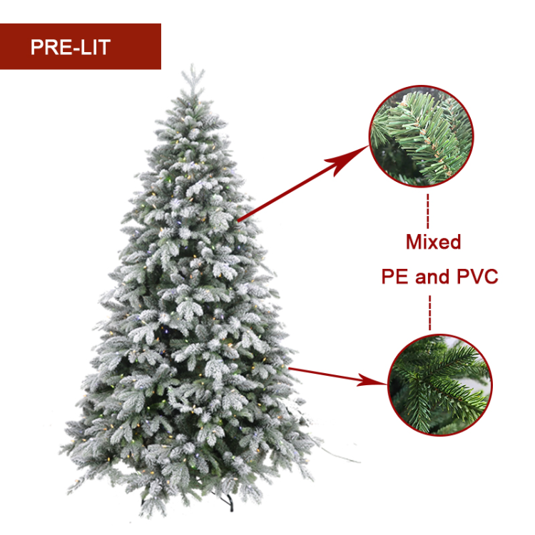 Wholesale flocked christmas tree