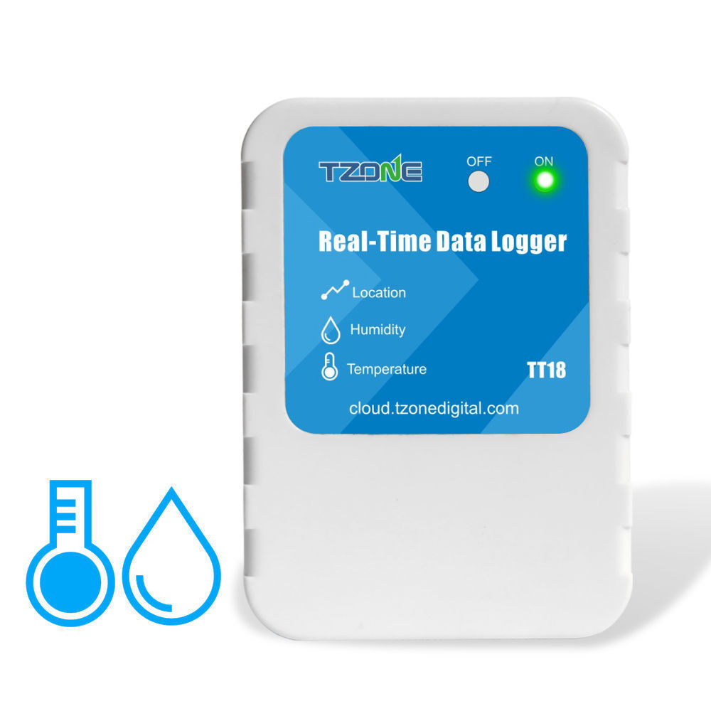 Bluetooth 5.0 Wireless Cold Chain Temperature and Humidity Sensor Real-time  Monitoring Data Logger
