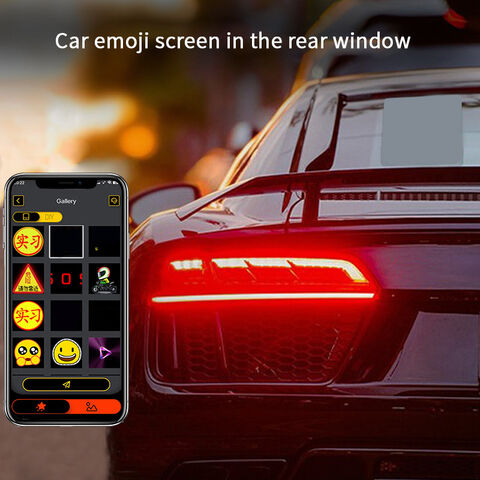 Led Car Rear Window Usb Display Screen Customizable Gif Animation