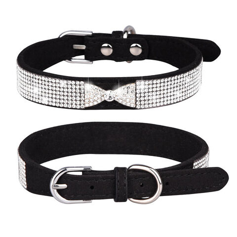 Pet Collar Pet Collar Bell Small Heavy Duty Pet Collar Adjustable Leather  Dog Collar with Dog Decor Diamond Buckle Collar for Small Medium Large Pet