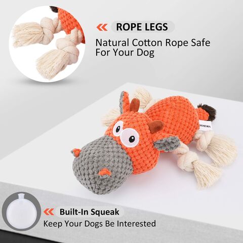 Stuffed Dog Toys for Large Dogs - Big Dog Squeaky Toys, Plush Dog Toys for  Boredom and Stimulating, Cute Stuffing Lizards with Soft Squeaker, Fun