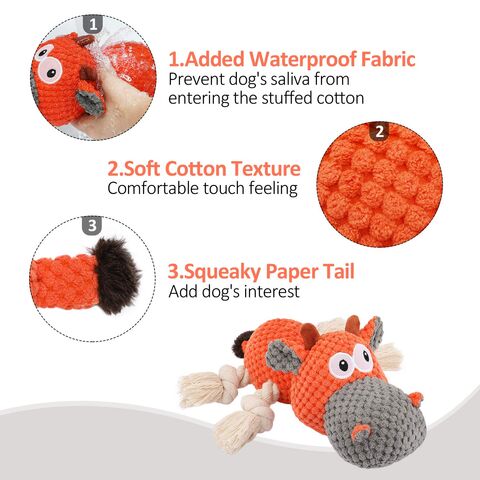 Stuffed Dog Toys for Large Dogs - Big Dog Squeaky Toys, Plush Dog Toys for  Boredom and Stimulating, Cute Stuffing Lizards with Soft Squeaker, Fun