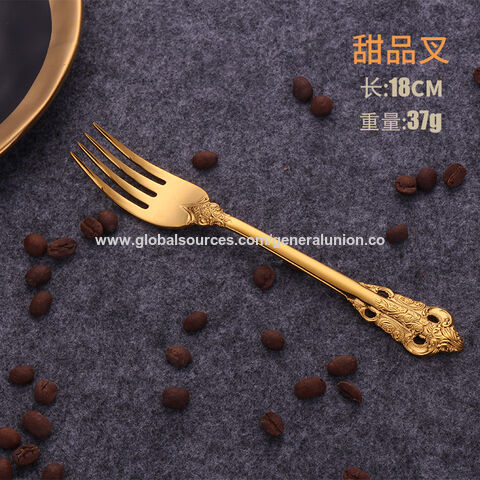 Wholesale 5 Pieces Dessert Steak Knife Fork Spoon Set Luxury