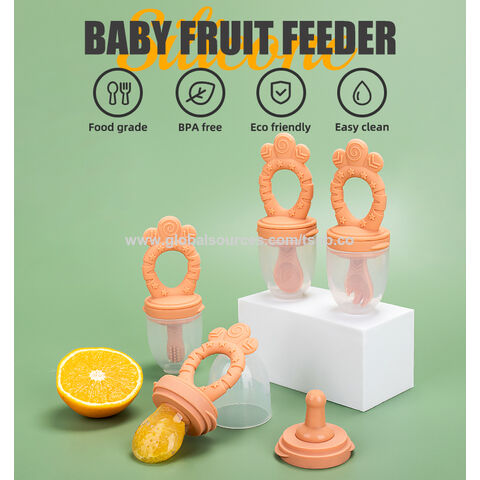 Compre 5 En 1 Silicona Infantil Chupete Niño Frutas Alimentos Nibbler  Alimentador Bebé Alimentación Chupete y Chupete Para Bebé de China por 1.8  USD