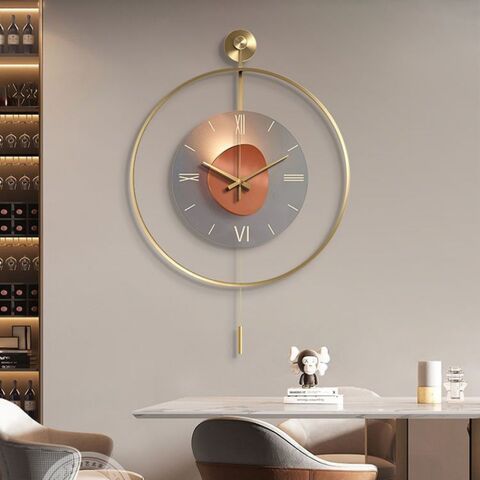 Compre Simple Moderno Simple Gran Tamaño Salón Creativo Reloj De Pared  Cristal y Reloj De Pared de China por 4.1 USD