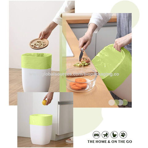 Home Compostable Trash Bag Customized Garbage Bags 6L Kitchen Waste Bags -  China Biodegradable Garbage Bags and Compostable Garbage Bags price