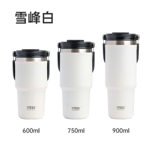 1pc Thermos Bottle with Straw 530ml 750ml Stainless Steel Thermal Cup Car  Insulated Flask Water Tumbler