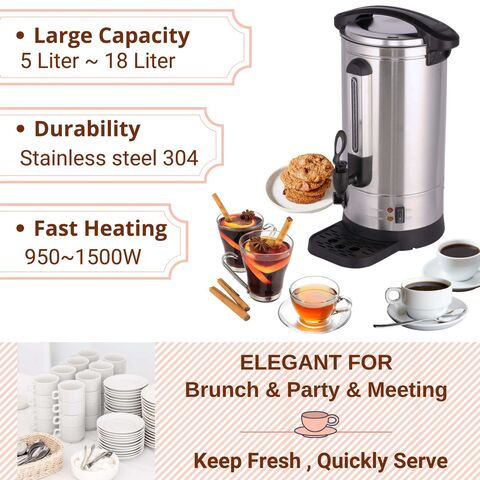 Heavybao Commercial Stainless Steel Hot Water Urn Coffee Dispenser - China  Coffee Urn and Coffee Boiler price