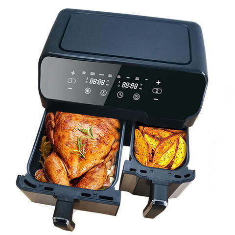 New 8L 9L 10L Dual Basket Air Fryer with Two Cooking Zones Separate control  dual zone Air fryer 5L and 5L - AliExpress