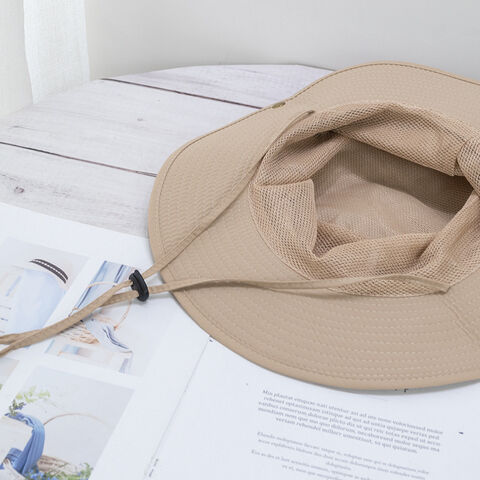 New Summer Men's Sunshade Hat, Large Brim Mountaineering Hat, Mask, Fishing Hat, Outdoor Sun
