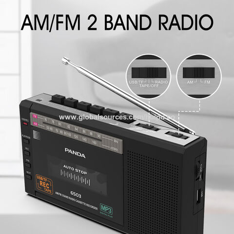 MYPIN Lecteur de Cassette Portable, Enregistreur de Convertisseur de  Cassette Audio, Radio AM/FM Stéréo avec Haut-Parleur et Prise pour  écouteurs