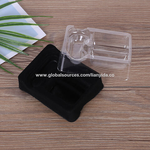 Custom Black Lunch Box Plastic PP Containers Clamshell Packaging