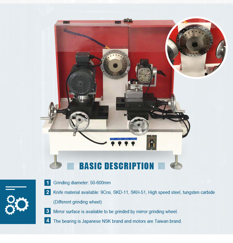 Buy Wholesale China Industrial Electric Knife Sharpener Professional Round  Blade Grinding Tungsten Carbide Circular Blade Sharpener Grinding Machine &  Slitting Blade Round Knife Surface Grinding at USD 1650