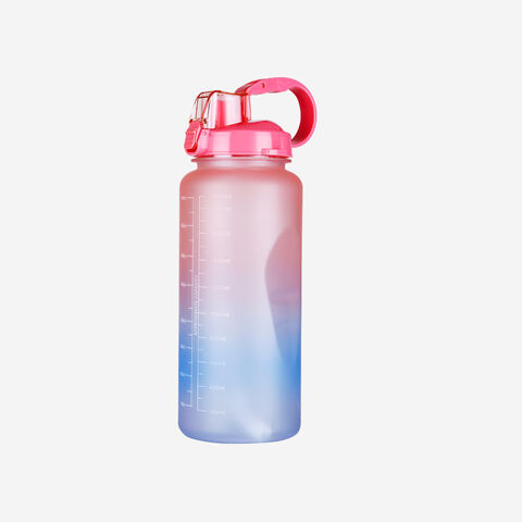 Compre Botella De Agua, Marcador De Tiempo De Plástico Portátil Multicolor  1000ml Gym Sports Cup y Botella De Agua de China por 3.25 USD