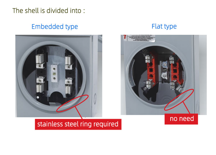 200a 5 Jaw Square Superior Jaws Plug Base Meter Socket With Bakelite