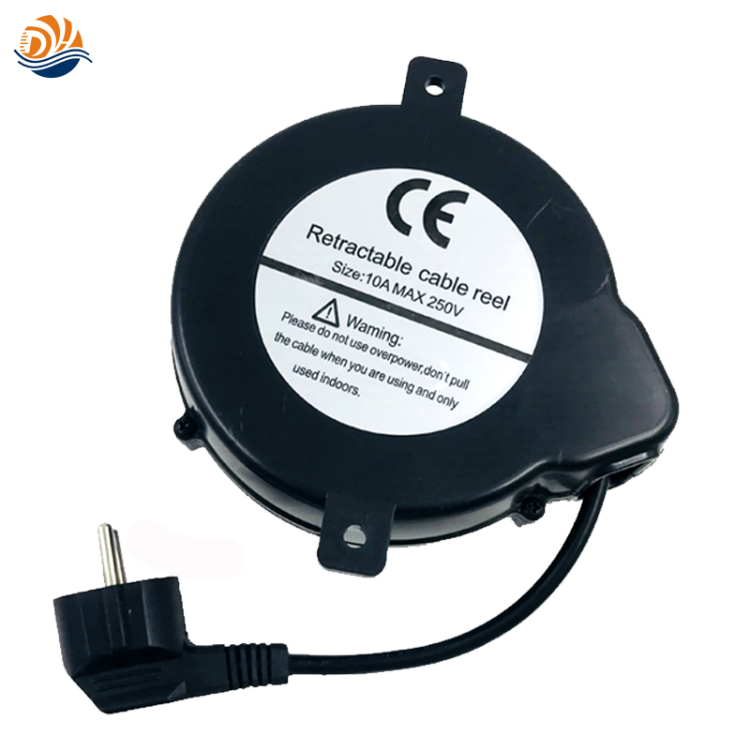 spring loaded small retractable cable reel for home appliances