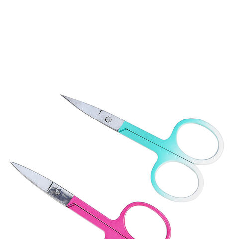 Stainless steel scissors eyebrow scissors double eyelid scissors makeup  scissors beauty scissors nose hair scissors 1 pcs