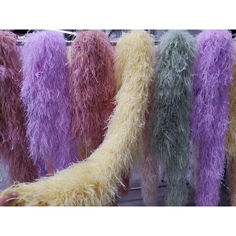 Curly ostrich feather boas wholesale discount
