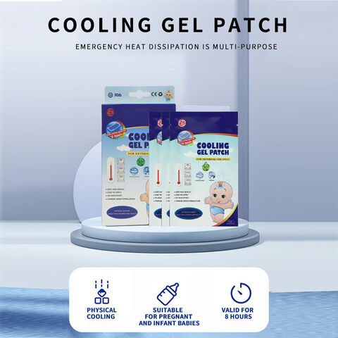 Health Care Supplies Fever Gel Cooling Pad for Baby Care Cooling Gel Patch  Baby Fever Patch 4PCS