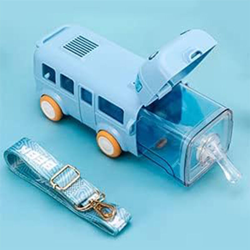 Générique Portable Water Cup In Bus Shape, 360° Leak-Proof Portable