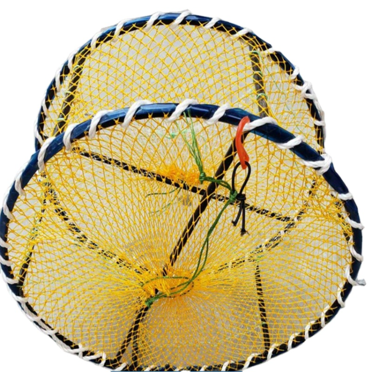 Fishing Bait Trap Crab Net Trap Cage Stainless Steel Frame for