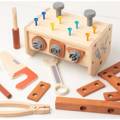 Achetez en gros Outil En Bois Toy Toolbox Toddler Construction