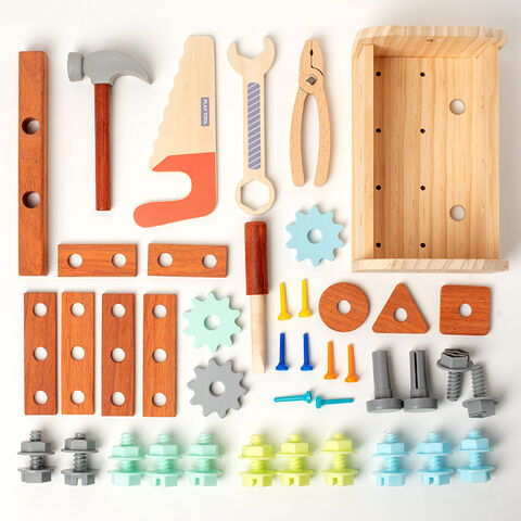Achetez en gros Outil En Bois Toy Toolbox Toddler Construction