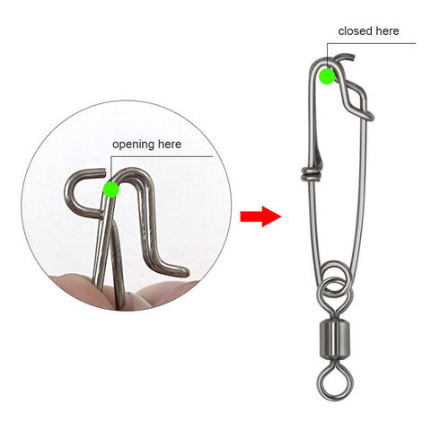 Stainless Steel Saltwater Fishing Line Connector Swivel Tuna Clip Longline  Branch Hanger Close Eye Fishing Snap Swivels - Explore China Wholesale Open  Eye Snap and Fishing Swivel Snap, Stainless Steel Saltwater Fishing
