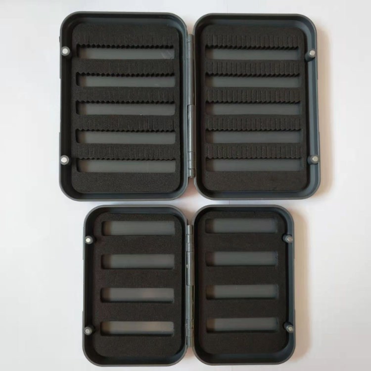Grey Color Portable Plastic Waterproof Two Size Flies Double Slit Foam  Insert Fly Fishing Tackle Case Box - Buy China Wholesale Fly Fishing Box  $1.1
