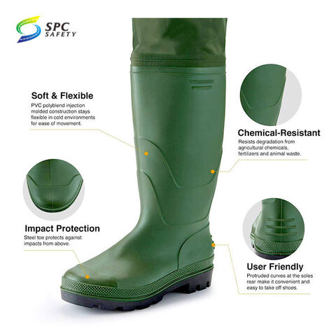 Fishing Hip Waders, Watertight Hip Boots Thigh Waders for Men and Women  Anti Skid Wellies Wading Trousers for Fly Fishing Agriculture Wading 44 