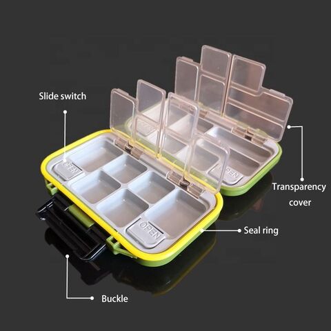 Small Lure Case Fishing Accessories Multi-color Abs Compartment