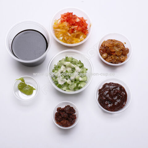 Buy Wholesale China Wholesale Black/clear Pp Disposable Food Sauce