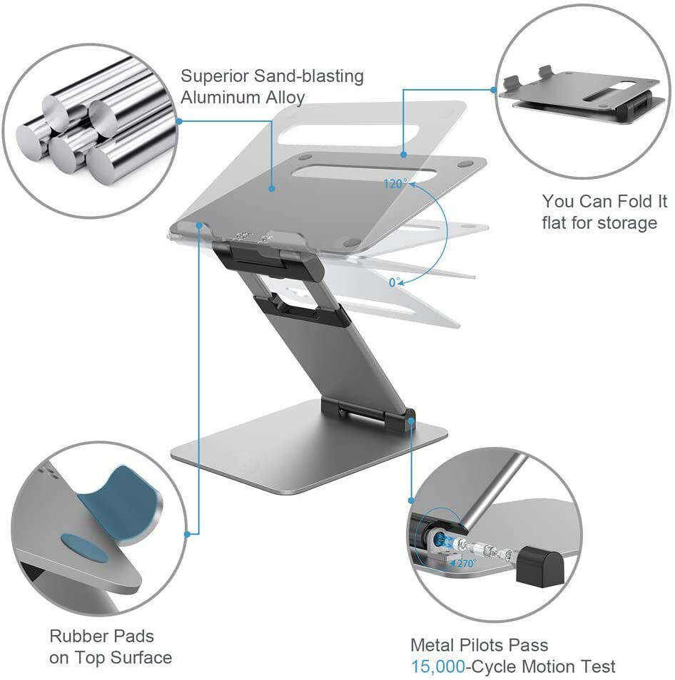 Lever Notebook Buy Wholesale China Foldable 17 Inches Laptop Stand Silver Aluminum ...