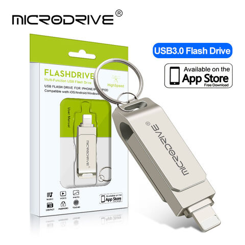 Unidad Flash USB 3,0 OTG, Pendrive 2 en 1 para iPhone /iPad, 32gb, 64GB,  256GB, 512GB, 3,0 - AliExpress