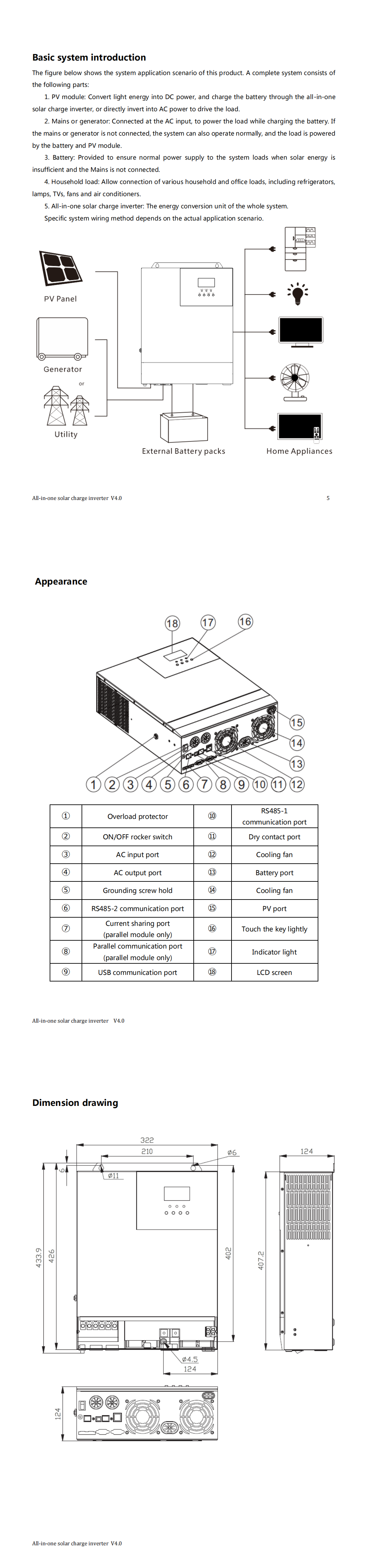 Bulk Buy China Wholesale Oem Odm Hybrid Inverter 5kw Solar Inverter ...