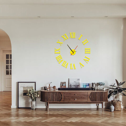 Compre 3d Moderno Simple Reloj Grande Reloj De Pared Salón Arte Creativo  Diy Personalidad Decoración Mudo Reloj De Pared y Relojes De Pared Diy Del  Péndulo, Reloj De Pared Grande de China