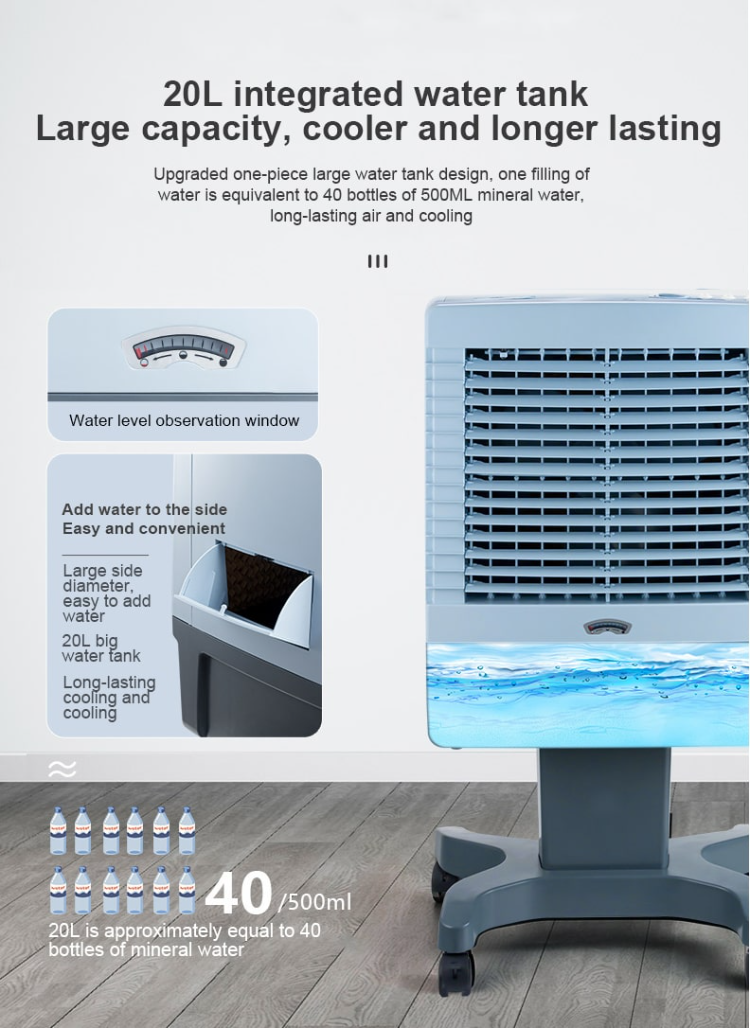 Best Personal 2020 Artic Portable Jinchen Led Air Cooler 80w Argentina Room 3 Speed Floor