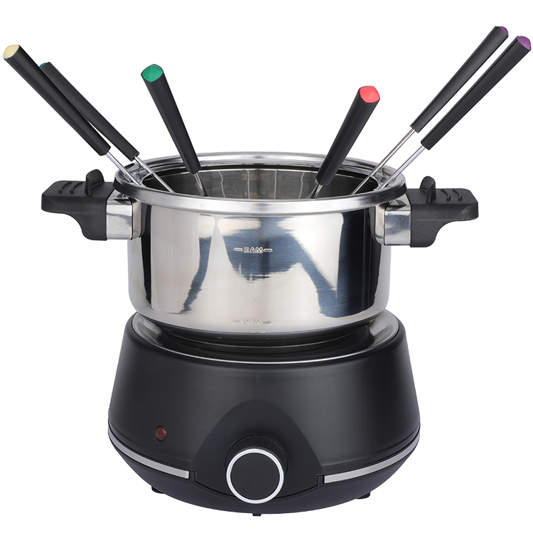Macchina Per Fonduta Elettrica LIVOO - In Acciaio Inox, Capacità 1800 Ml, Colore Grigio