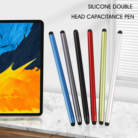 Metall-Touchpen 2-in-1 mit individuellem Logo, feine Spitze, kompatibler Eingabestift für iPad und Smartphones