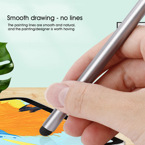 Metall-Touchpen 2-in-1 mit individuellem Logo, feine Spitze, kompatibler Eingabestift für iPad und Smartphones