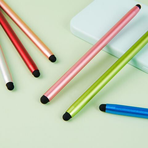 Metall-Touchpen 2-in-1 mit individuellem Logo, feine Spitze, kompatibler Eingabestift für iPad und Smartphones