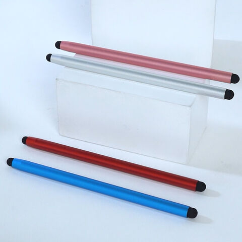 Metall-Touchpen 2-in-1 mit individuellem Logo, feine Spitze, kompatibler Eingabestift für iPad und Smartphones