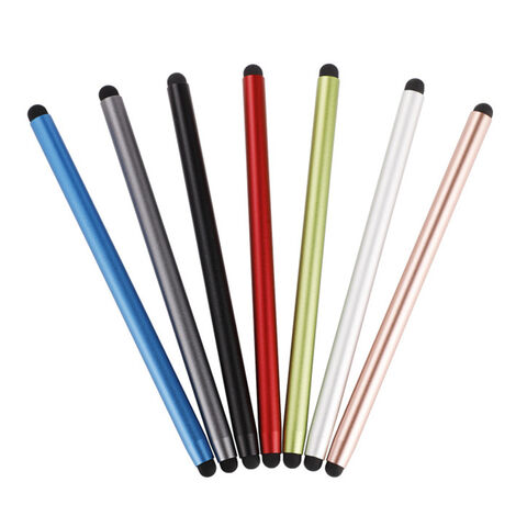 Metall-Touchpen 2-in-1 mit individuellem Logo, feine Spitze, kompatibler Eingabestift für iPad und Smartphones