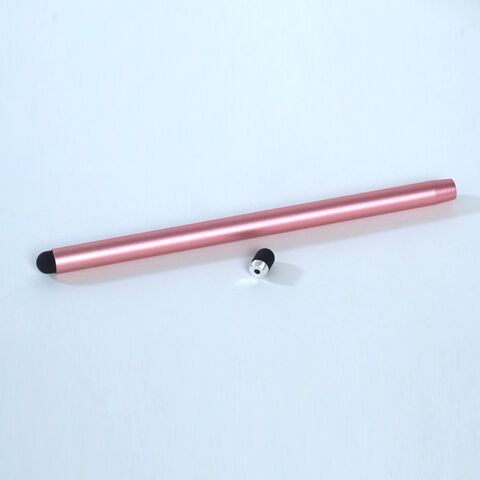Metall-Touchpen 2-in-1 mit individuellem Logo, feine Spitze, kompatibler Eingabestift für iPad und Smartphones