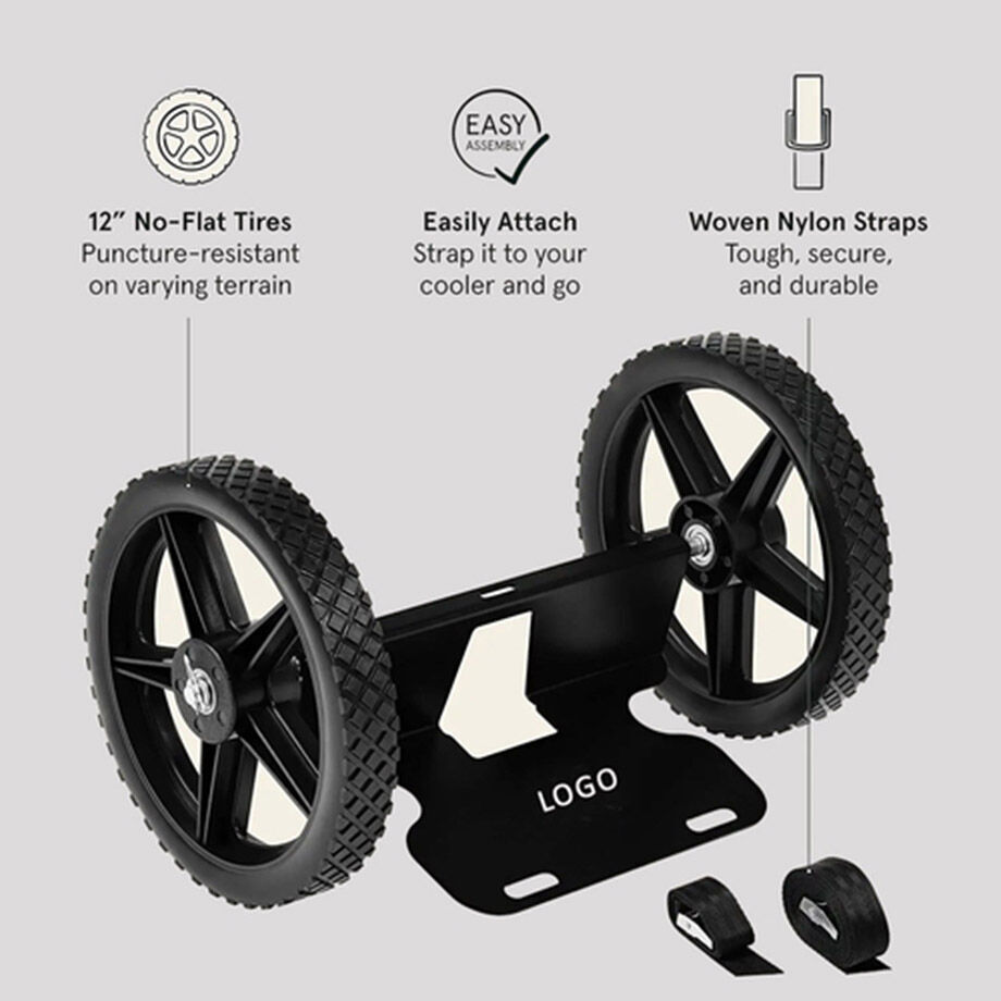 Cooler Wheels Kit, Universal Cooler Cart Kit for Heavy-Duty, Easy Disassembly